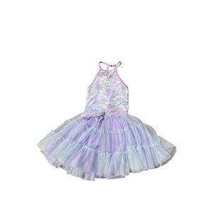 Weissman Childs small purple tutu dance recital rehearsal costume dress